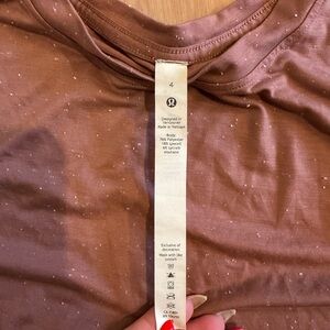 lululemon athletica mauve Speckled women’s Shirt